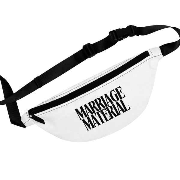 Marriage Material Fanny Pack – White