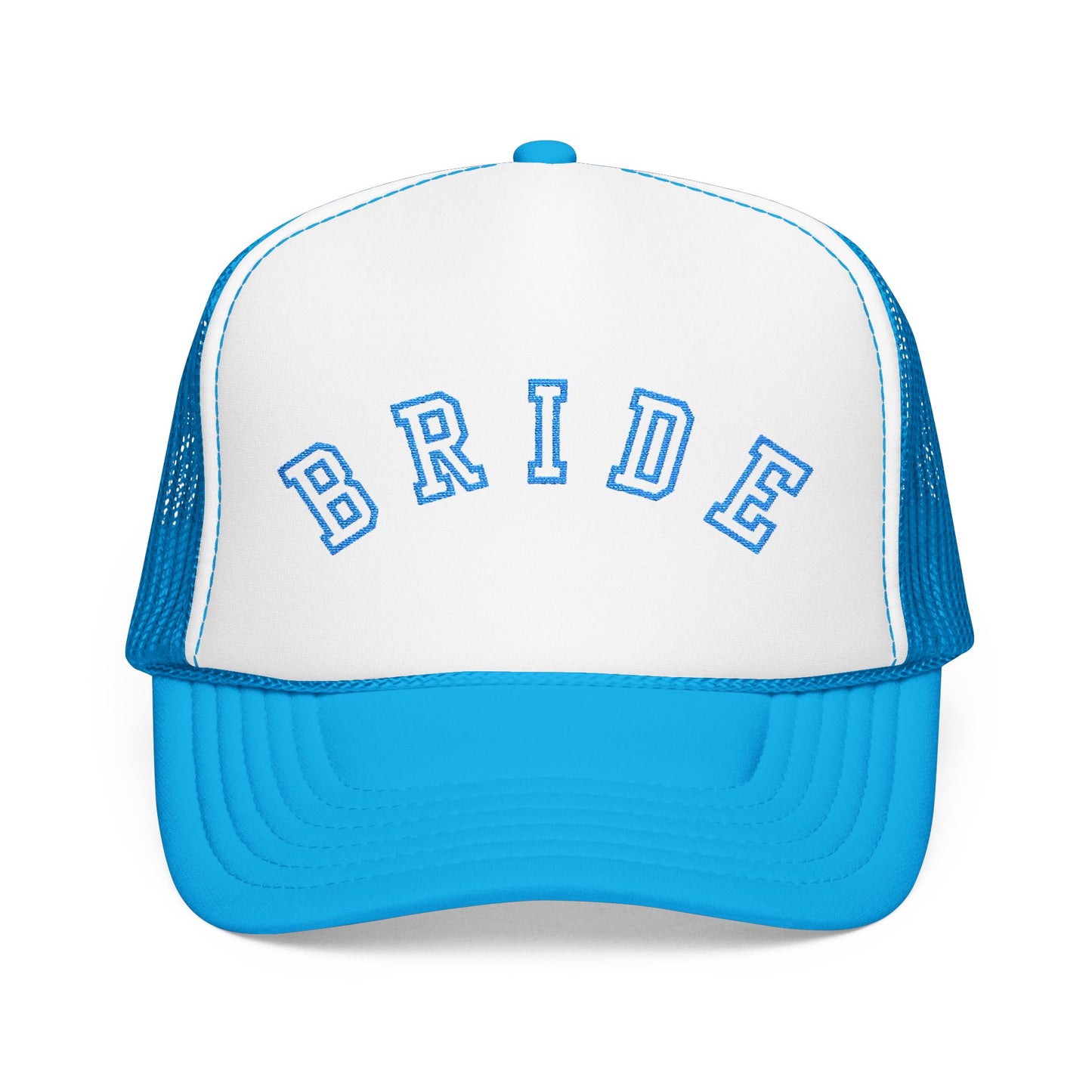 Something Blue Varsity Bride Embroidered Trucker Hat