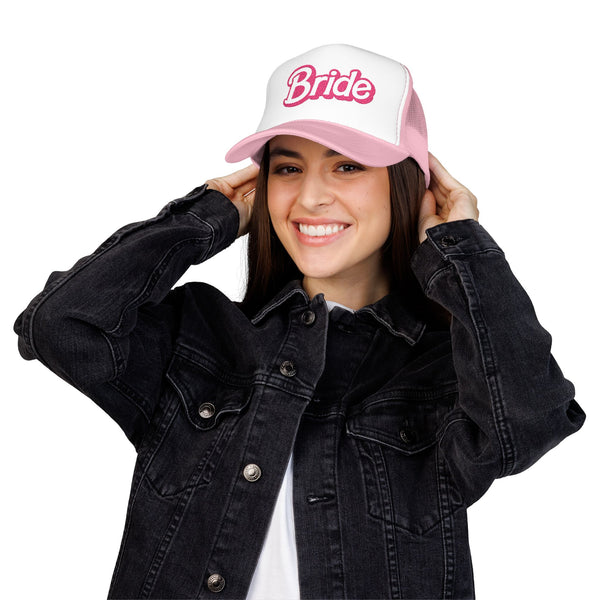 Pink Bride Embroidered Trucker Hat