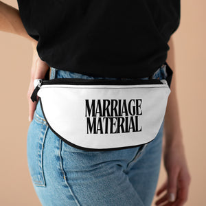 Marriage Material Fanny Pack – White