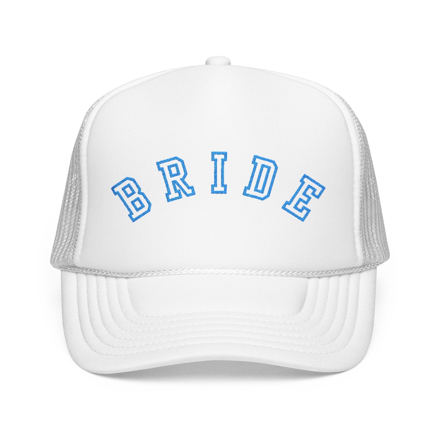 Something Blue Varsity Bride Embroidered Trucker Hat