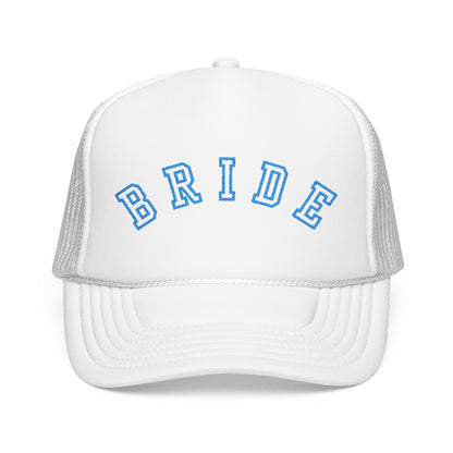 Something Blue Varsity Bride Embroidered Trucker Hat