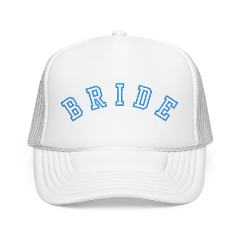 Something Blue Varsity Bride Embroidered Trucker Hat