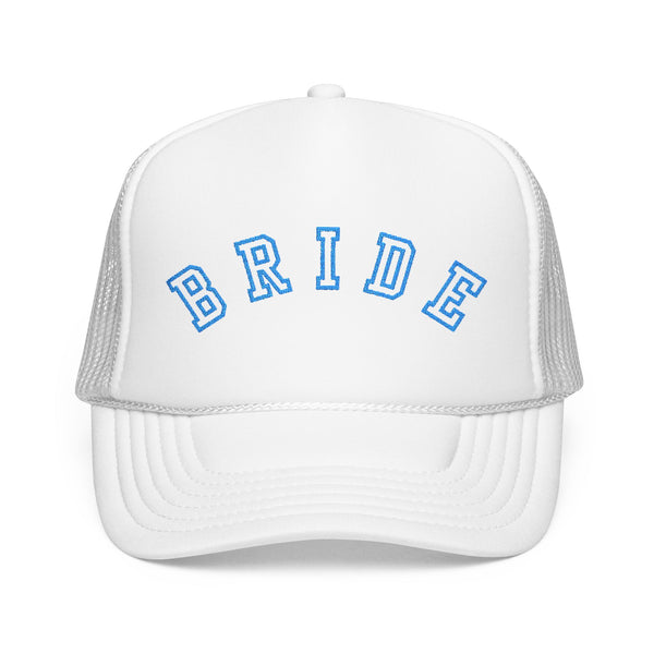 Something Blue Varsity Bride Embroidered Trucker Hat