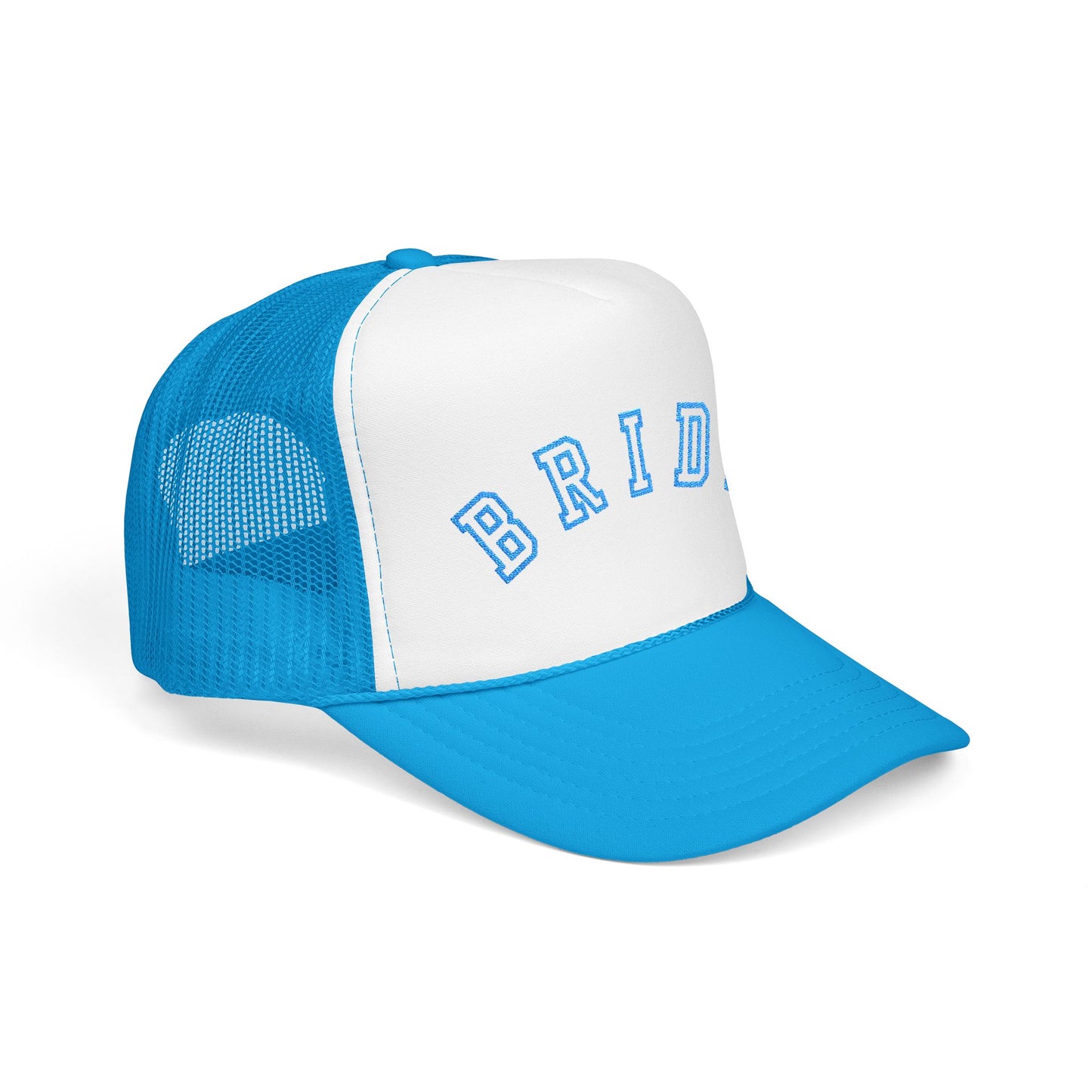 Something Blue Varsity Bride Embroidered Trucker Hat