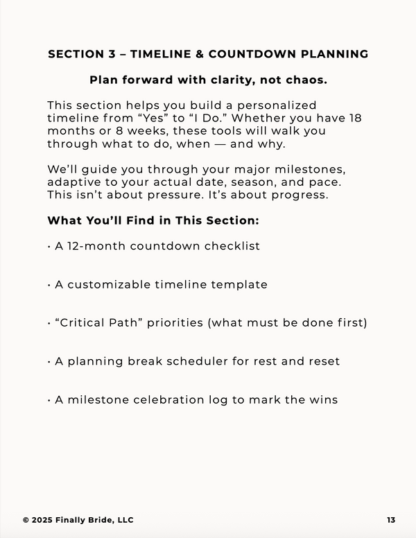 The Signature Wedding Planner – Digital & Printable Bridal Bundle